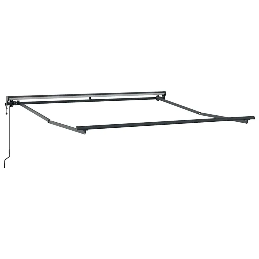 Cadre d'auvent Réglable Anthracite 3 x 2,5 m Acier - 2