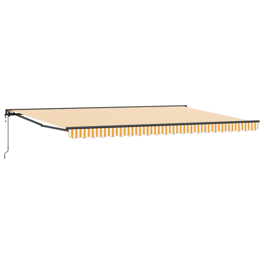 Cadre d'auvent Jaune et blanc 500 × 300 cm - 2