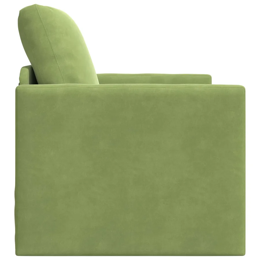 Canapé-Lit Vert clair 74 x 77 x 81 cm Velours - 6