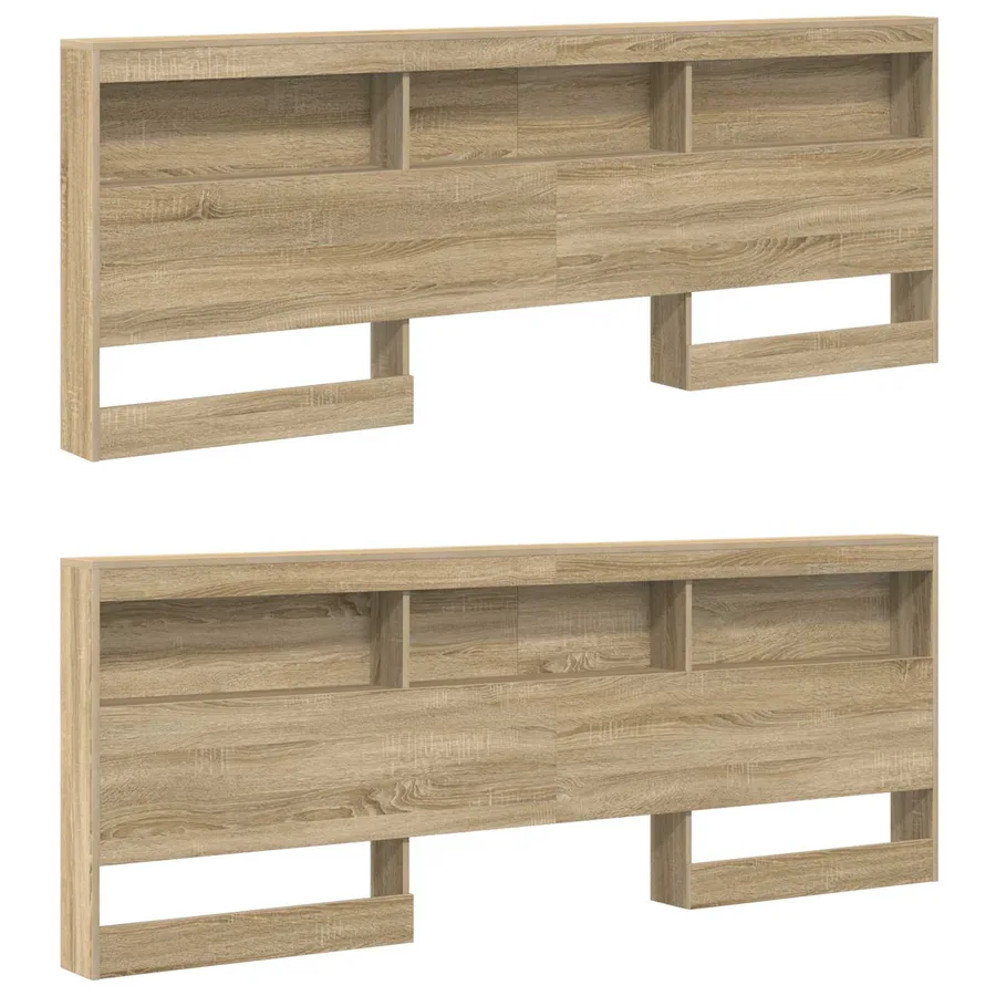 Tête de lit de rangement Chêne Sonoma 180 cm Bois d'ingénierie - 5