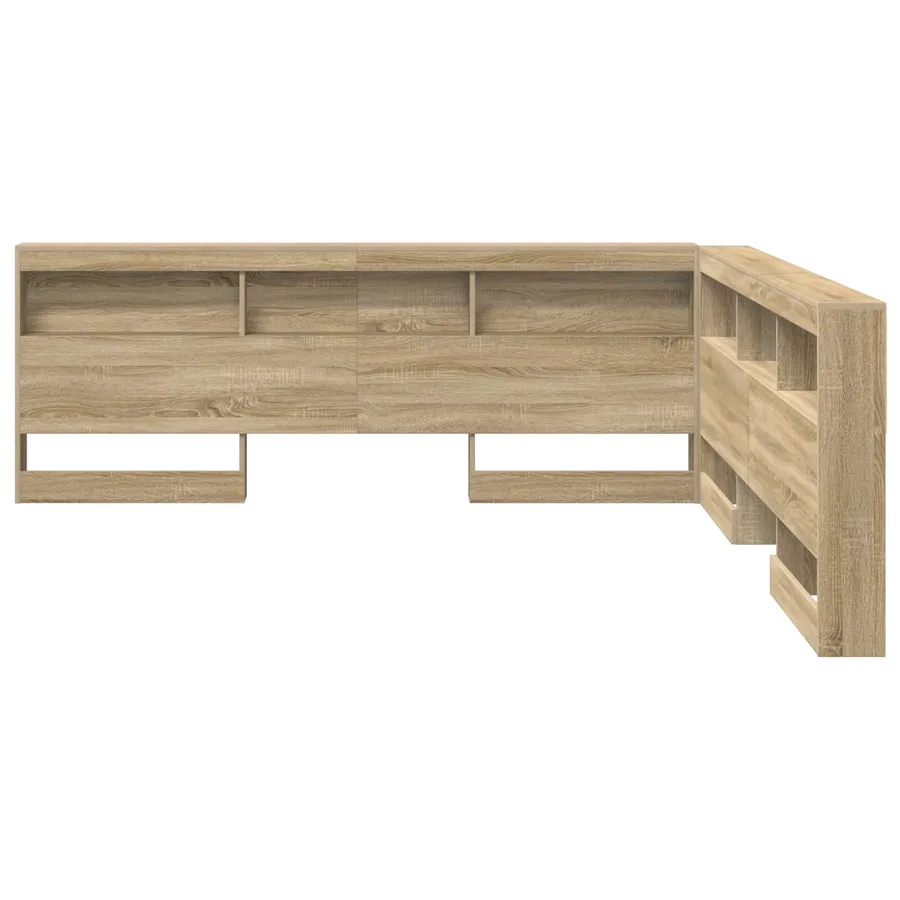 Tête de lit de rangement Chêne Sonoma 180 cm Bois d'ingénierie - 6
