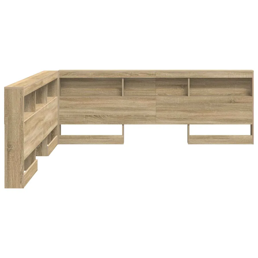 Tête de lit de rangement Chêne Sonoma 180 cm Bois d'ingénierie - 7