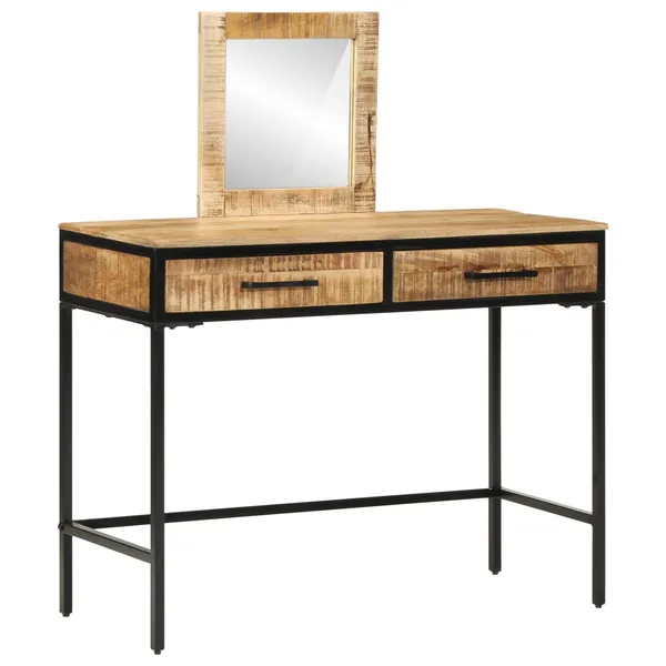 Table de Toilette avec tiroir Marron 100 x 40 x 120 cm