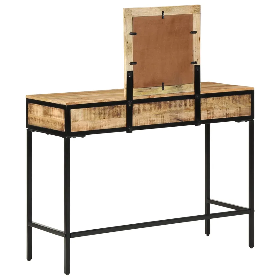 Table de Toilette avec tiroir Marron 100 x 40 x 120 cm - 7