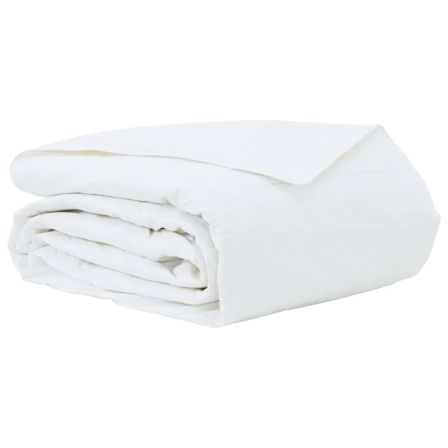 Duvet d'été simple Blanc 200 x 200 cm Plume - 2