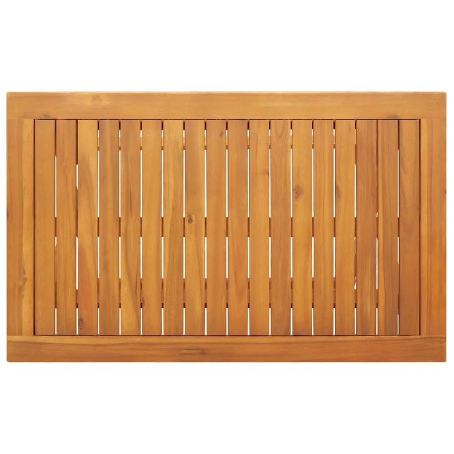 Table de Jardin Marron 90 x 55 x 75 cm Bois d'Acacia Massif - 7