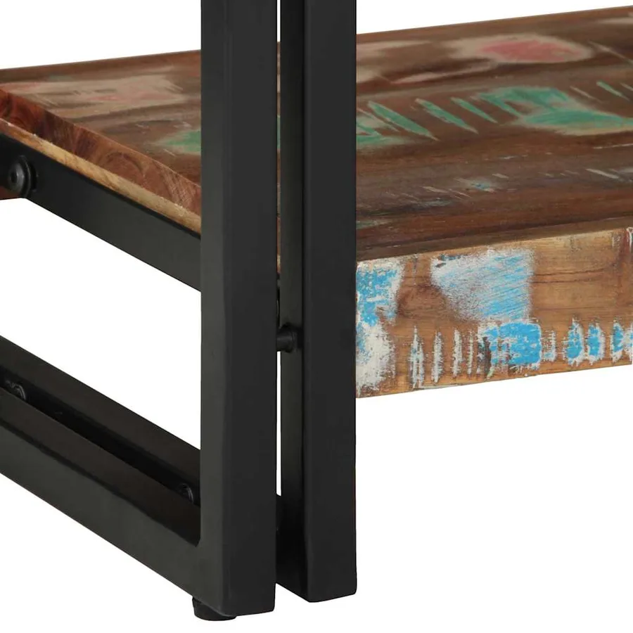 Table console Multicolore 90 x 33 x 75 cm Bois Recyclé Solide - 10