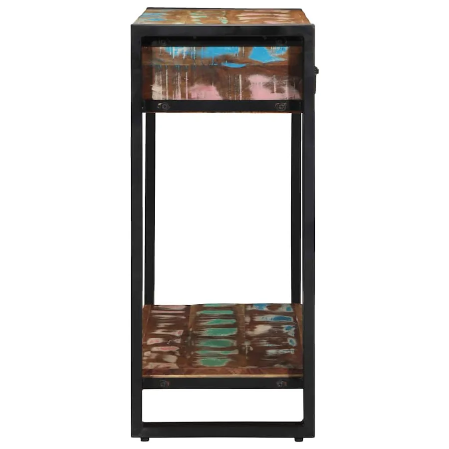 Table console Multicolore 90 x 33 x 75 cm Bois Recyclé Solide - 6