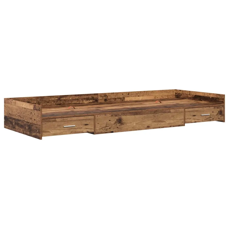 Cadre de lit Bois Ancien 80 x 200 cm Bois d'ingénierie - 4