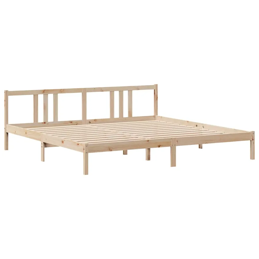 Cadre de lit avec tête de lit sans matelas 200x200 cm - 5