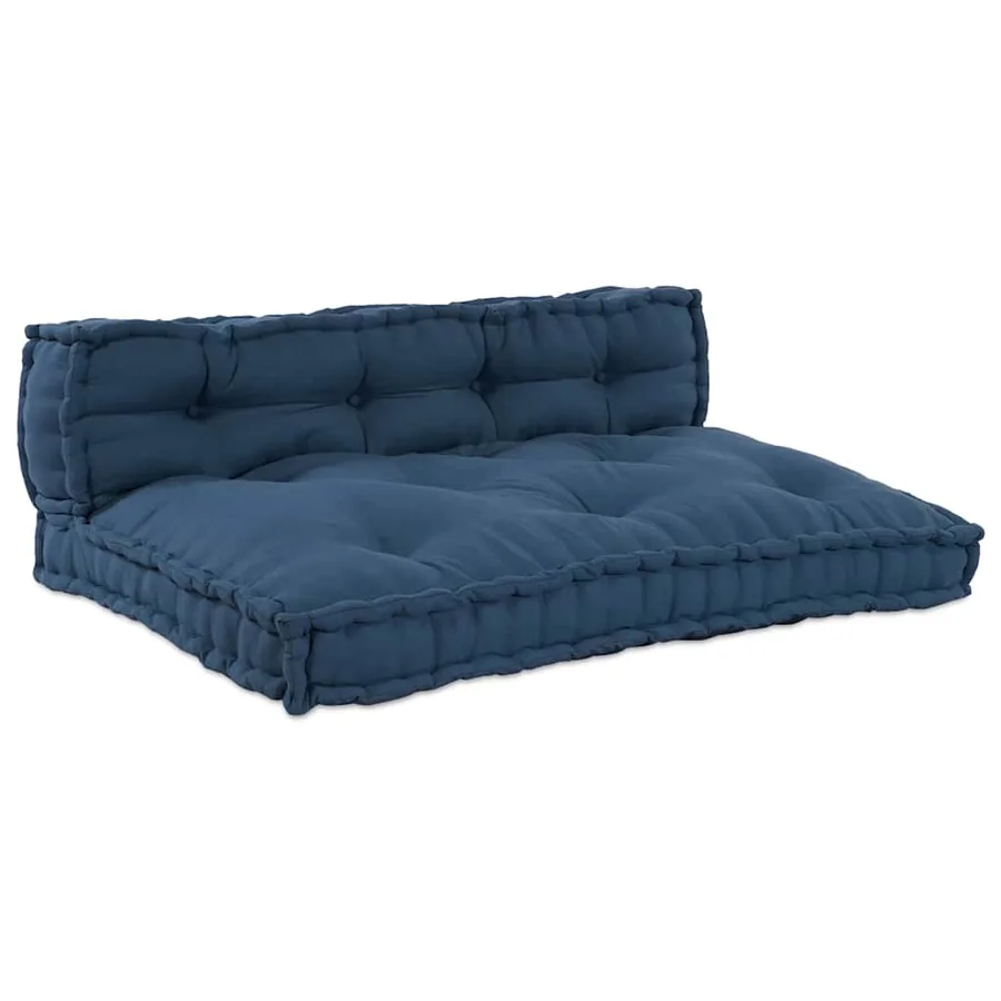Coussin de canapé sur palette 2 pcs Indigo 120 x 80 x 38 cm - 2