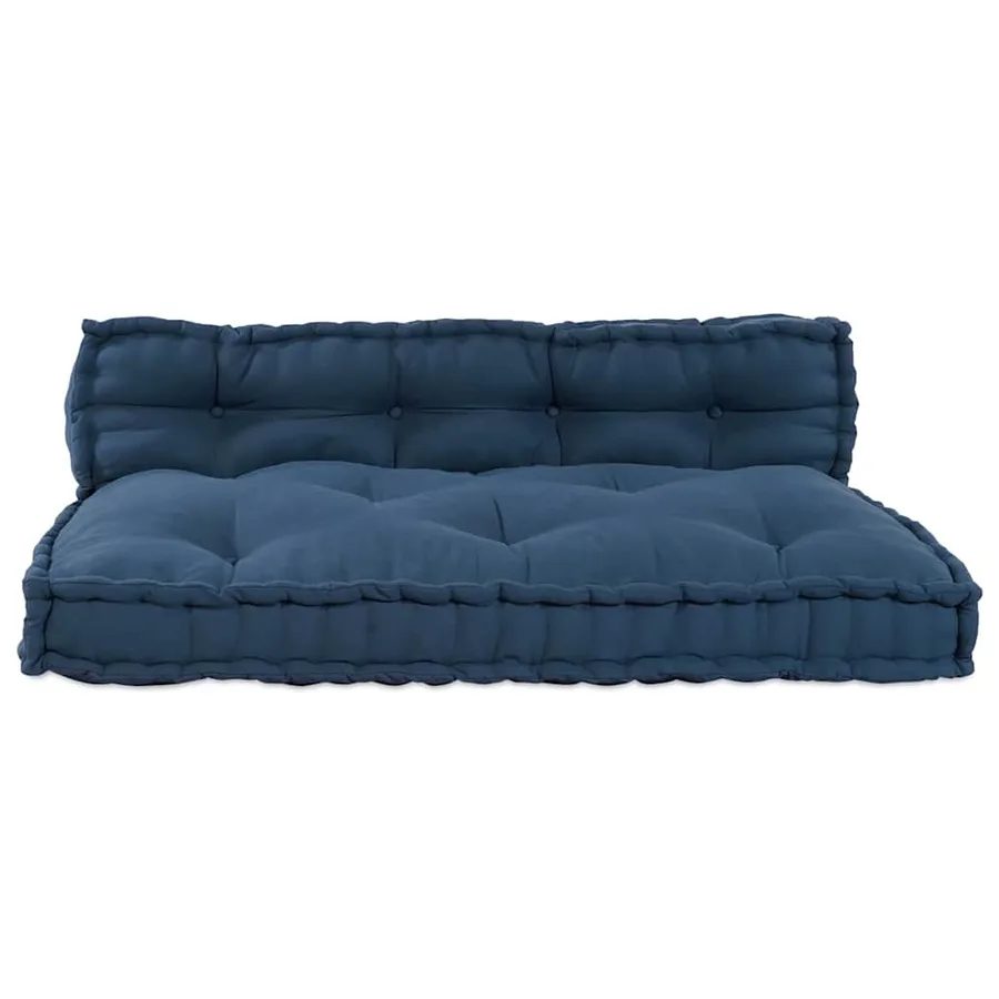 Coussin de canapé sur palette 2 pcs Indigo 120 x 80 x 38 cm - 4