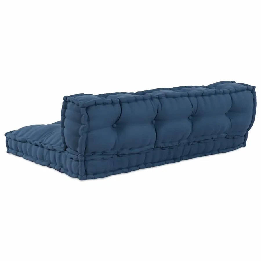 Coussin de canapé sur palette 2 pcs Indigo 120 x 80 x 38 cm - 5