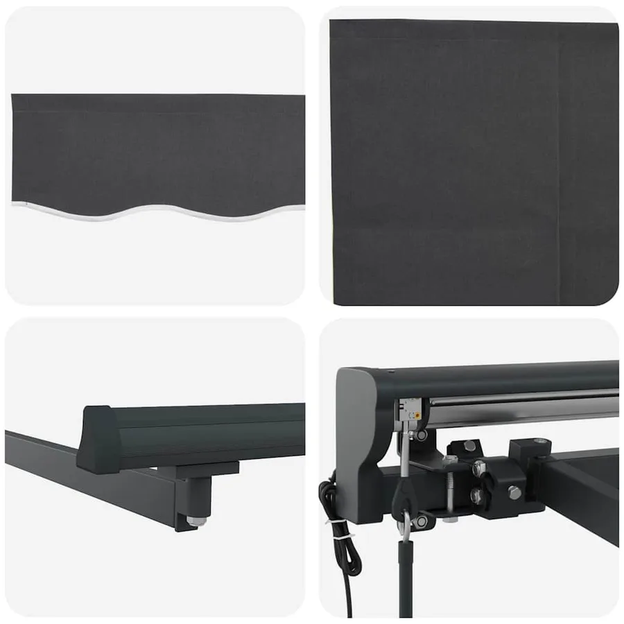Auvent Rétractable Anthracite 400 × 300 cm - 8
