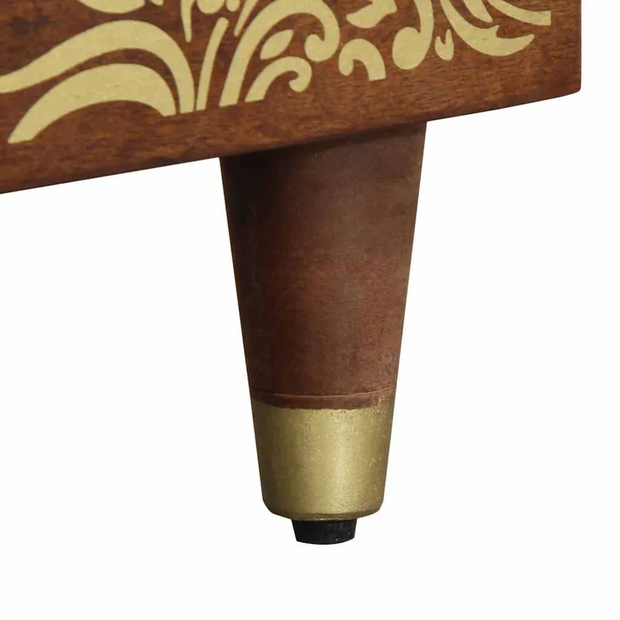 Table basse Marron miel 80 x 50 x 40 cm Bois de mangue massif - 8