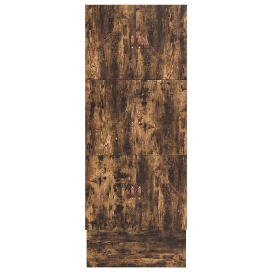 Cadre de lit avec rangement Chêne fumé 80 cm Bois d'ingénierie - 11