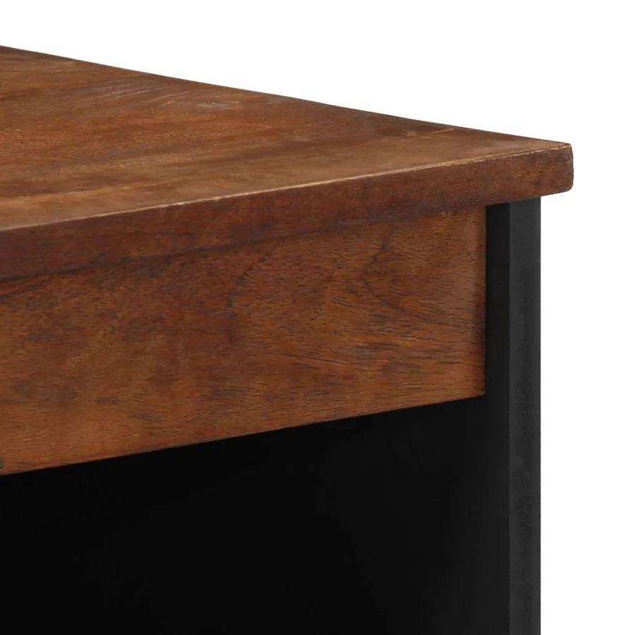 Buffet avec porte Marron 60 x 33 x 75 cm Bois de mangue massif - 6