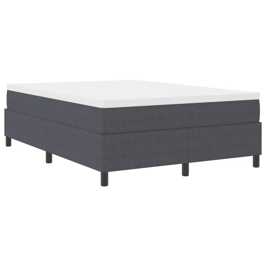 Cadre de lit plateforme Gris foncé 140 x 200 cm - 4
