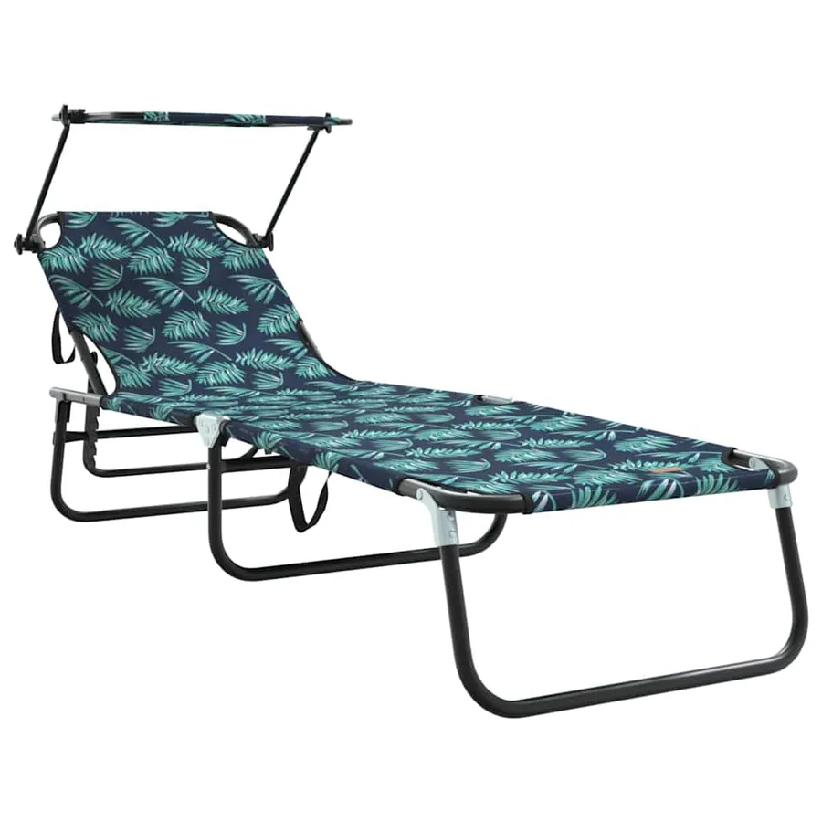 Chaise longue pliante Multicolore 190 x 57 x 81 cm oxford - 2
