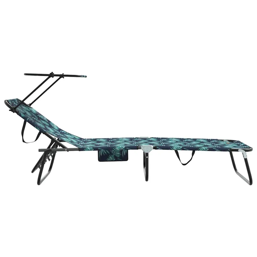 Chaise longue pliante Multicolore 190 x 57 x 81 cm oxford - 5