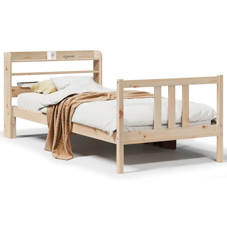 Cadre de lit avec tête de lit sans matelas 90x190 cm - 2