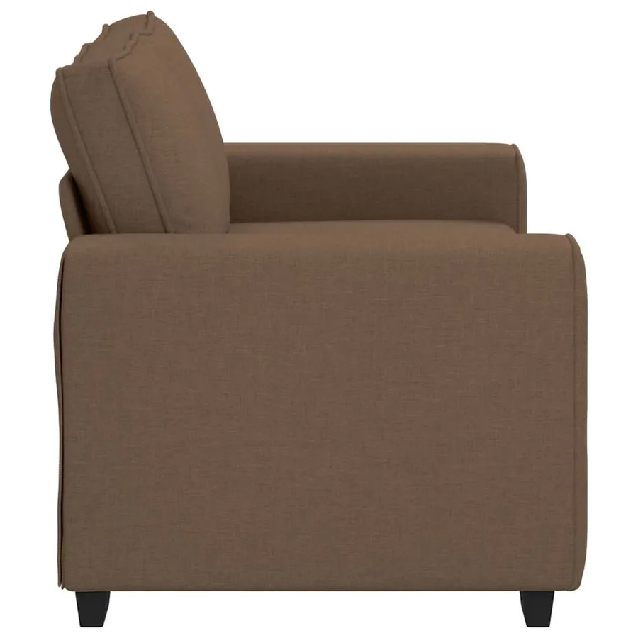 Canapé 2 places marron 160x77x82 cm en tissu - 5