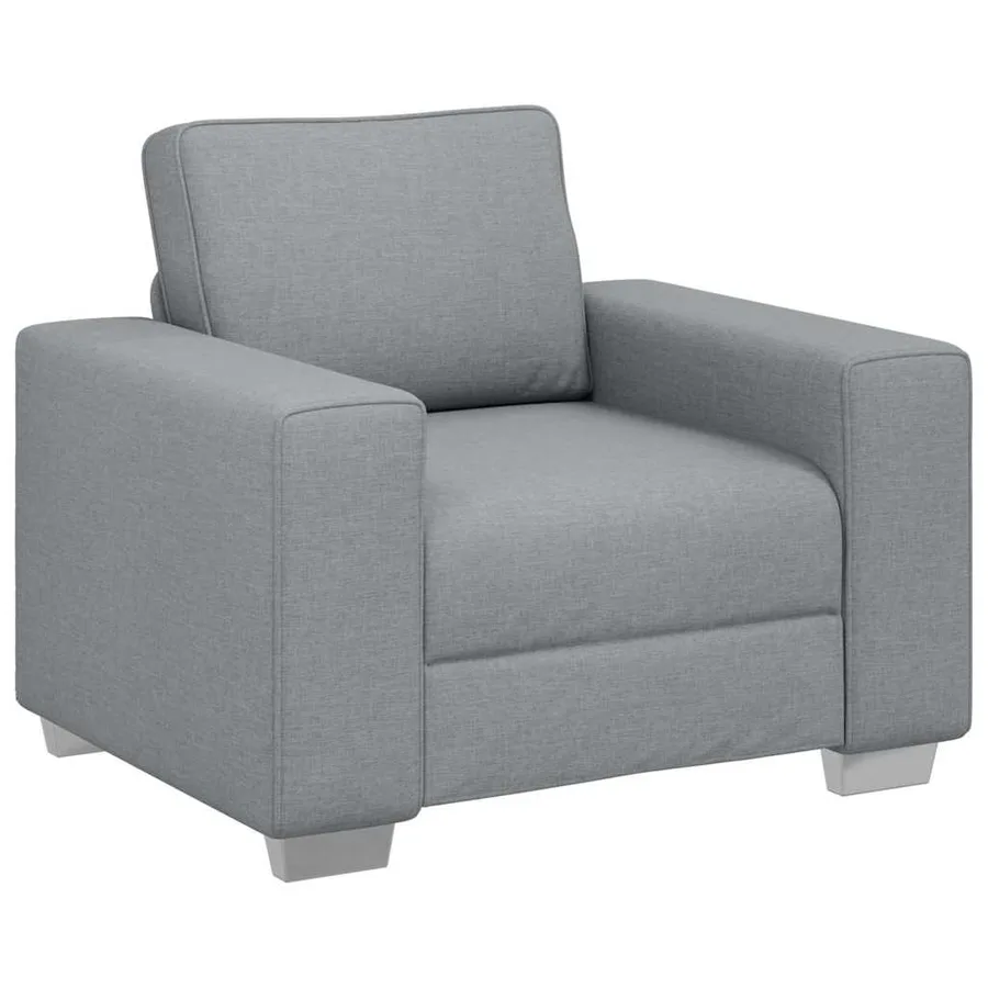 Fauteuil Gris clair 100 cm tissu - 2