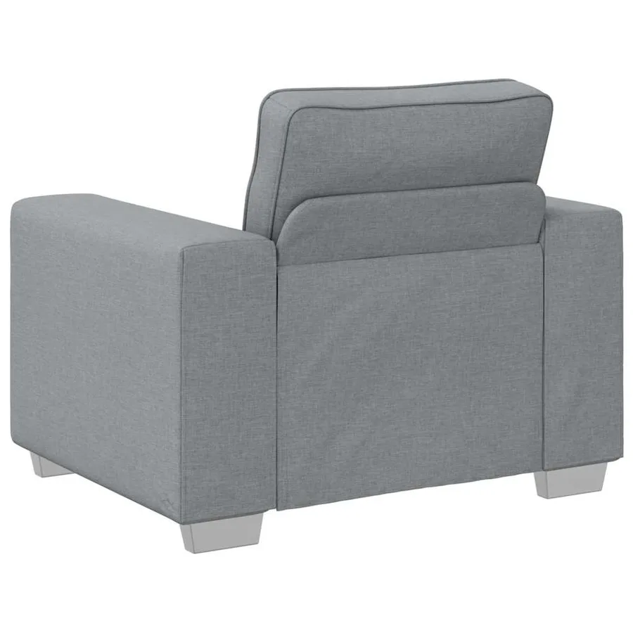 Fauteuil Gris clair 100 cm tissu - 3