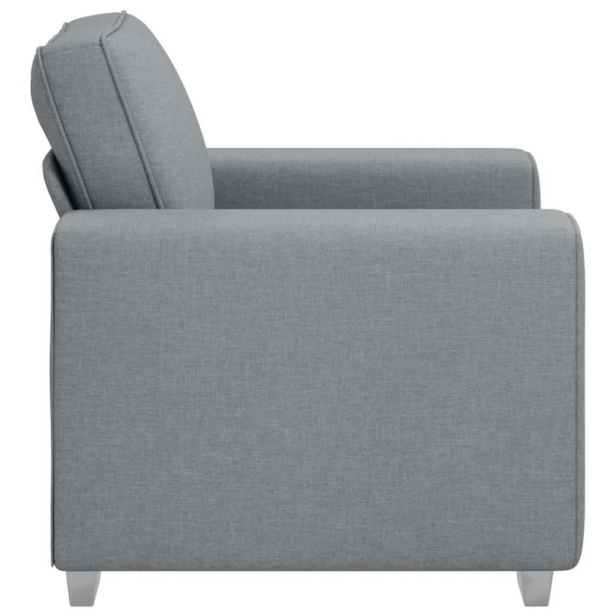 Fauteuil Gris clair 100 cm tissu - 5