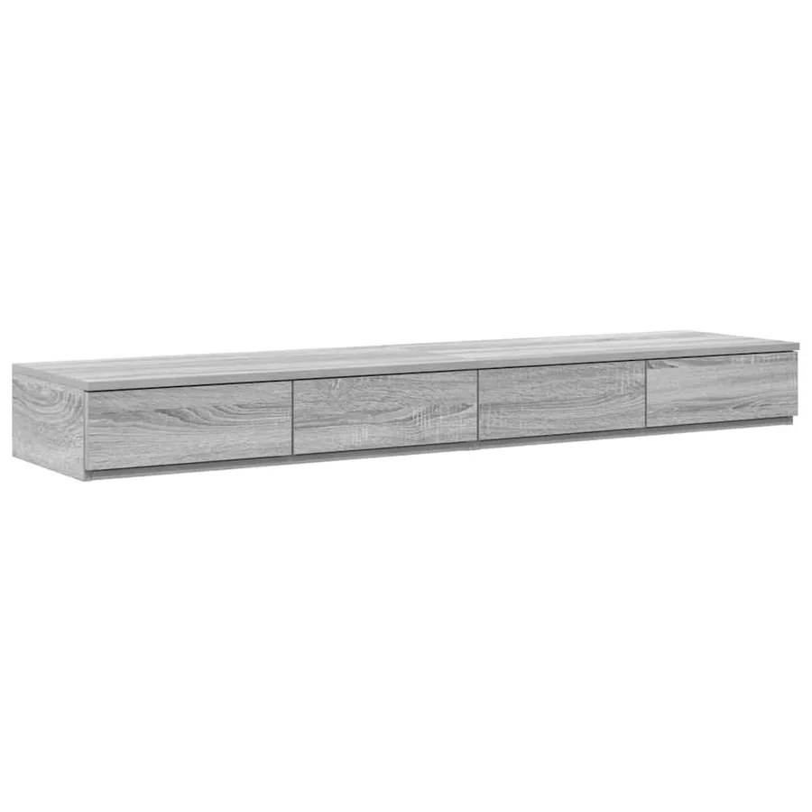 Cadre de lit avec rangement avec tiroir Gris Sonoma 135 cm - 7
