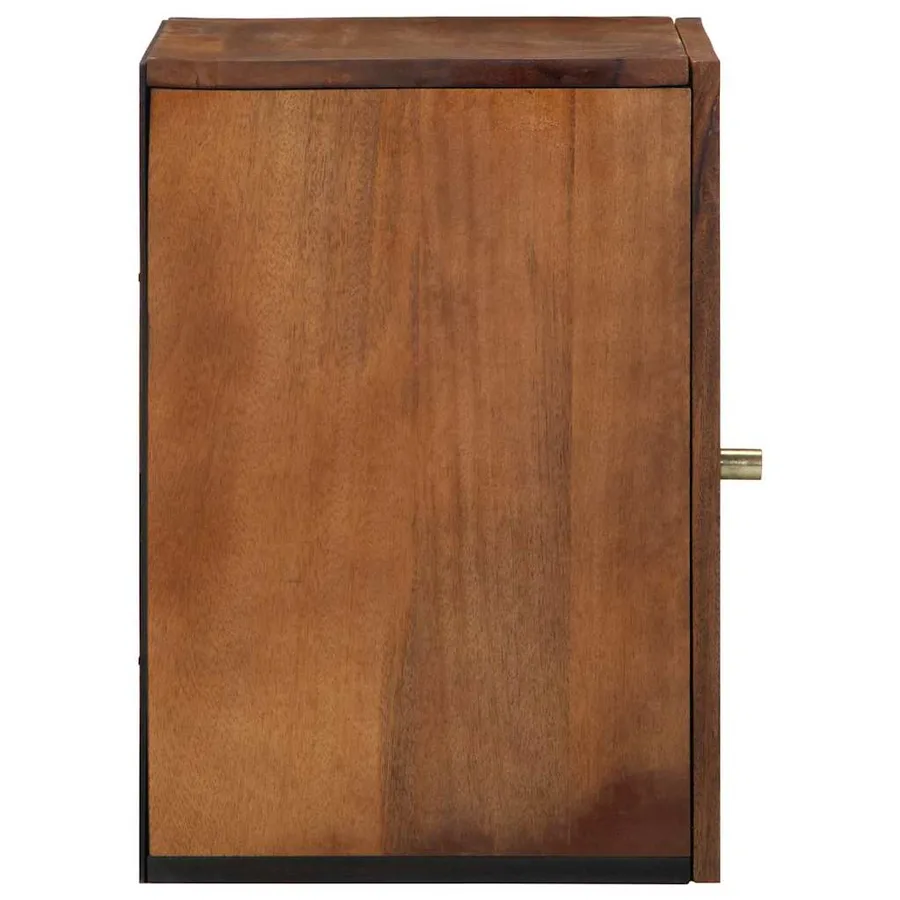 Meuble mural Marron miel 38 x 33 x 48 cm Bois de mangue massif - 4