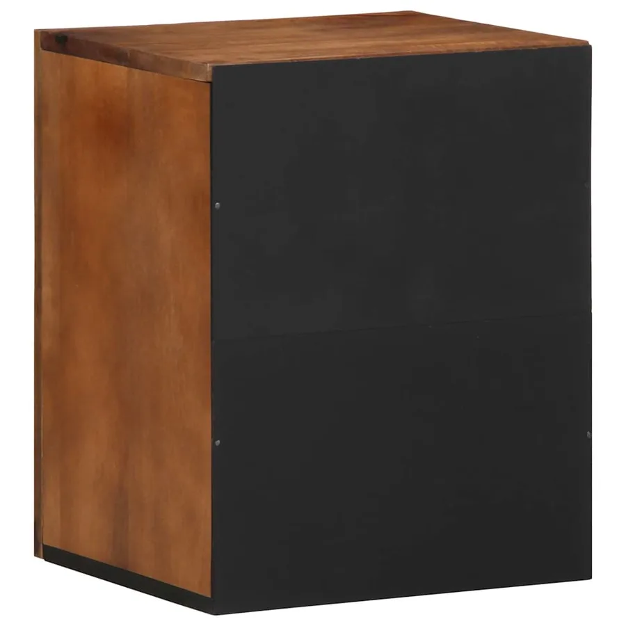 Meuble mural Marron miel 38 x 33 x 48 cm Bois de mangue massif - 5