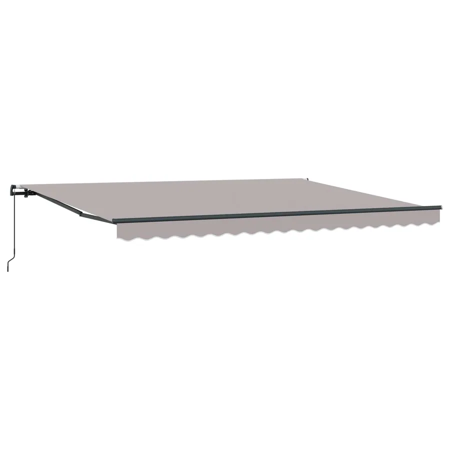 Auvent rétractable Gris clair 450 × 350 cm - 4