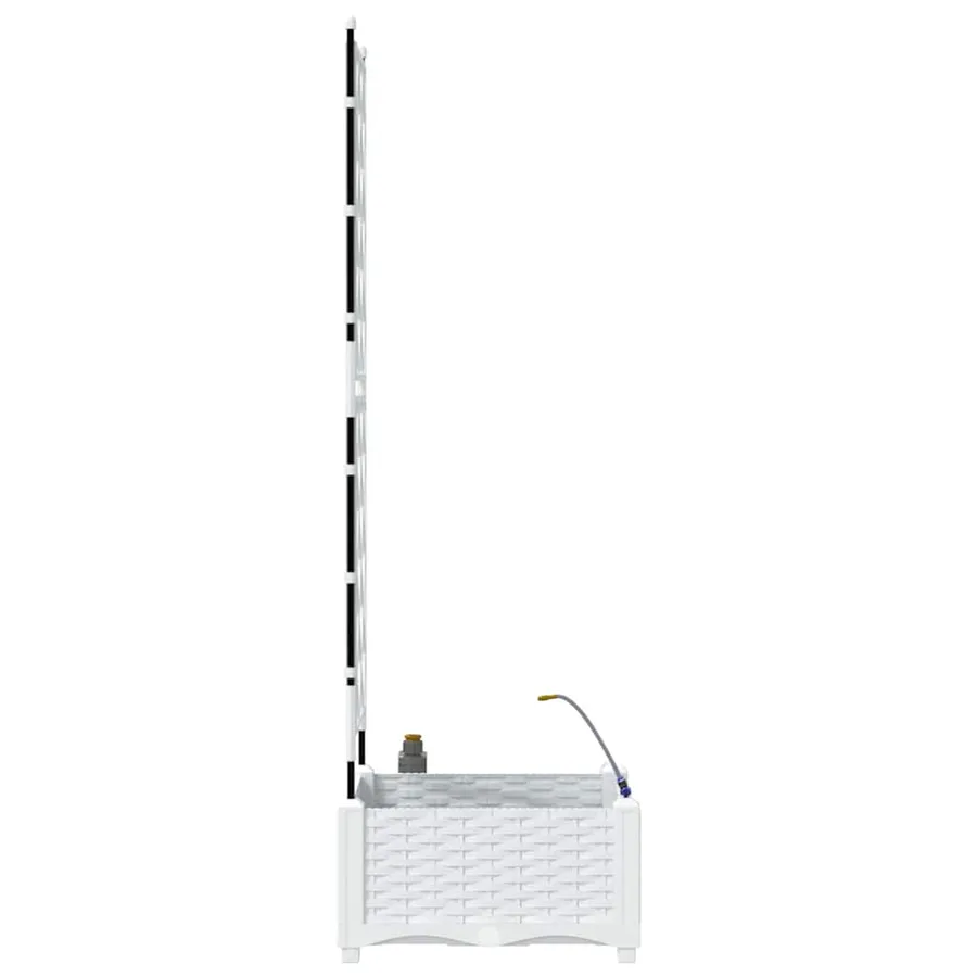 Cache-pot de jardin Blanc 40 x 40 x 126 cm PP - 7