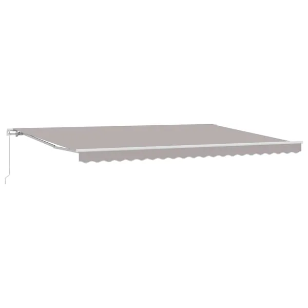 Auvent rétractable Gris clair 500 x 300 x 165 cm