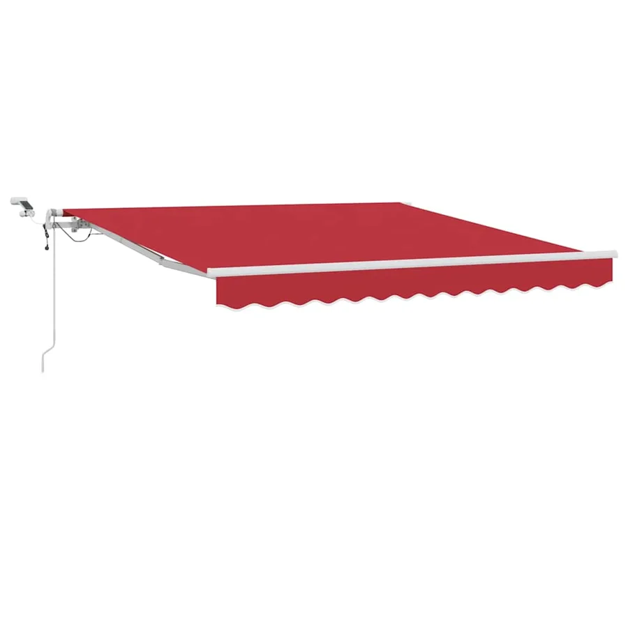 Auvent rétractable Rouge 300 x 250 cm Polyester - 2
