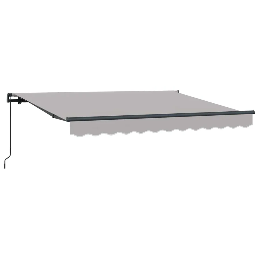 Auvent Rétractable Gris clair 250 x 200 cm tissu - 2