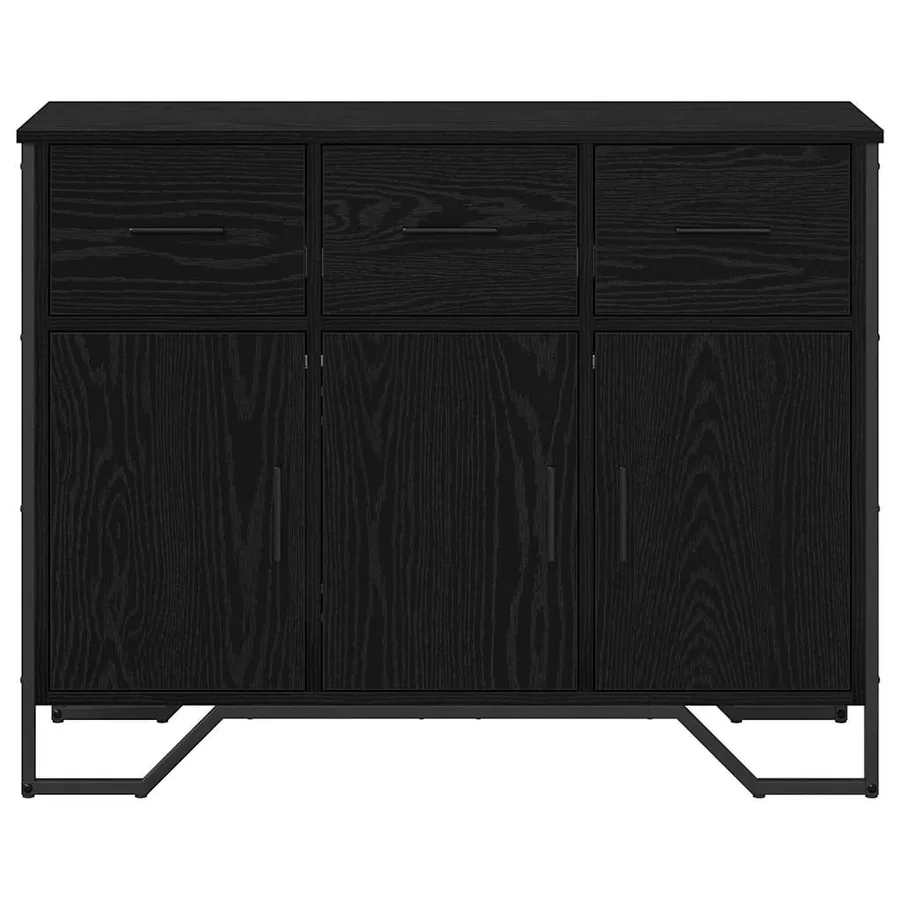 Buffet avec tiroir Chêne noir 97 x 32,5 x 74,5 cm - 6