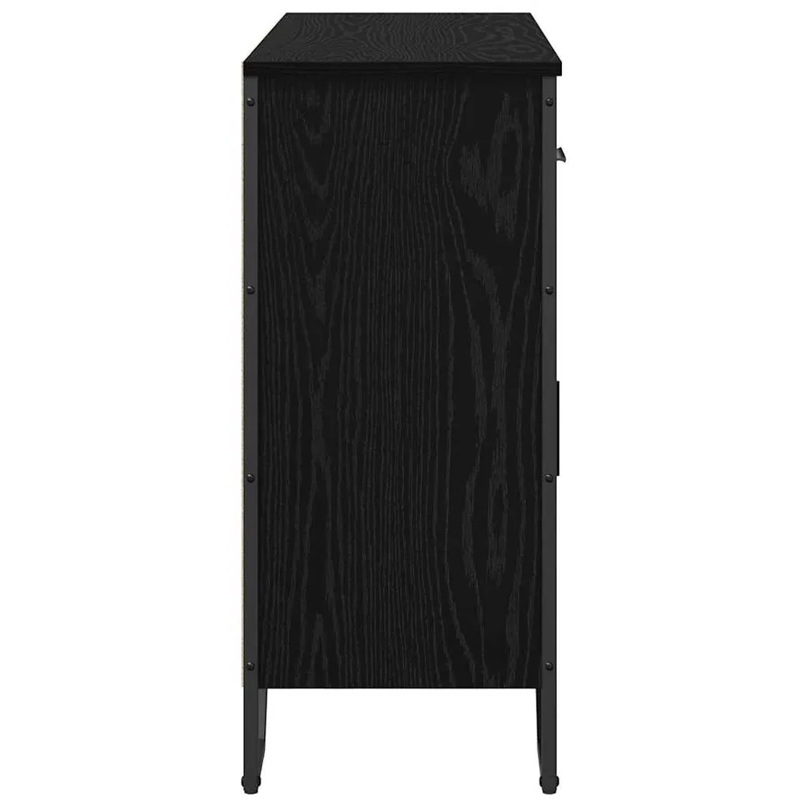 Buffet avec tiroir Chêne noir 97 x 32,5 x 74,5 cm - 7