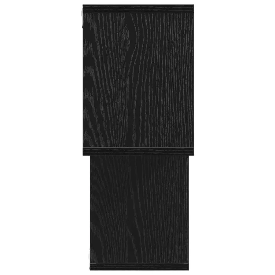 Étagère Murale avec étagère Noir Bois d'ingénierie - 6