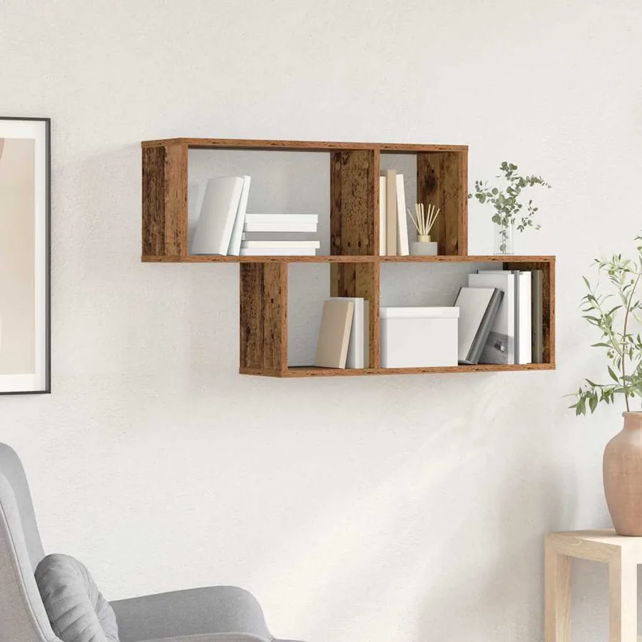 Étagère Murale avec étagère Marron Bois d'ingénierie