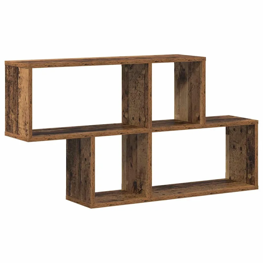 Étagère Murale avec étagère Marron Bois d'ingénierie - 2