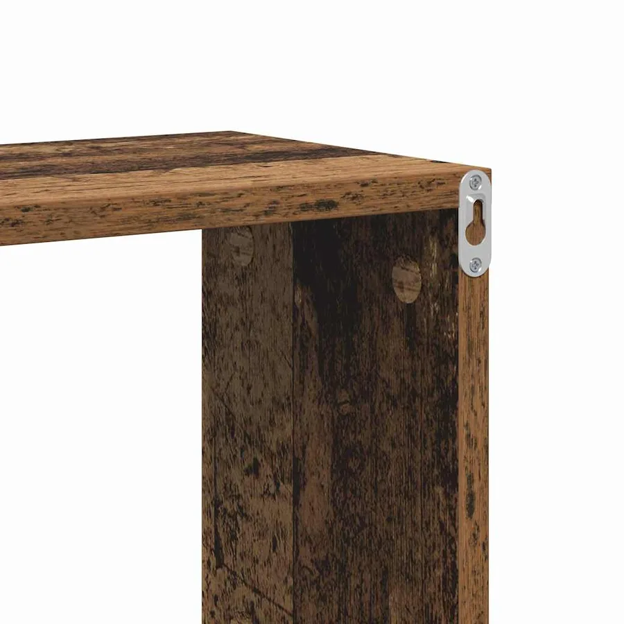 Étagère Murale avec étagère Marron Bois d'ingénierie - 9