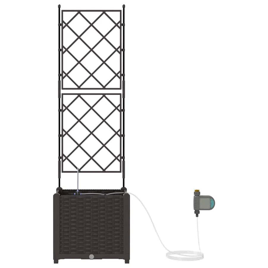 Cache-pot de jardin Marron 40 x 40 x 142 cm PP - 6