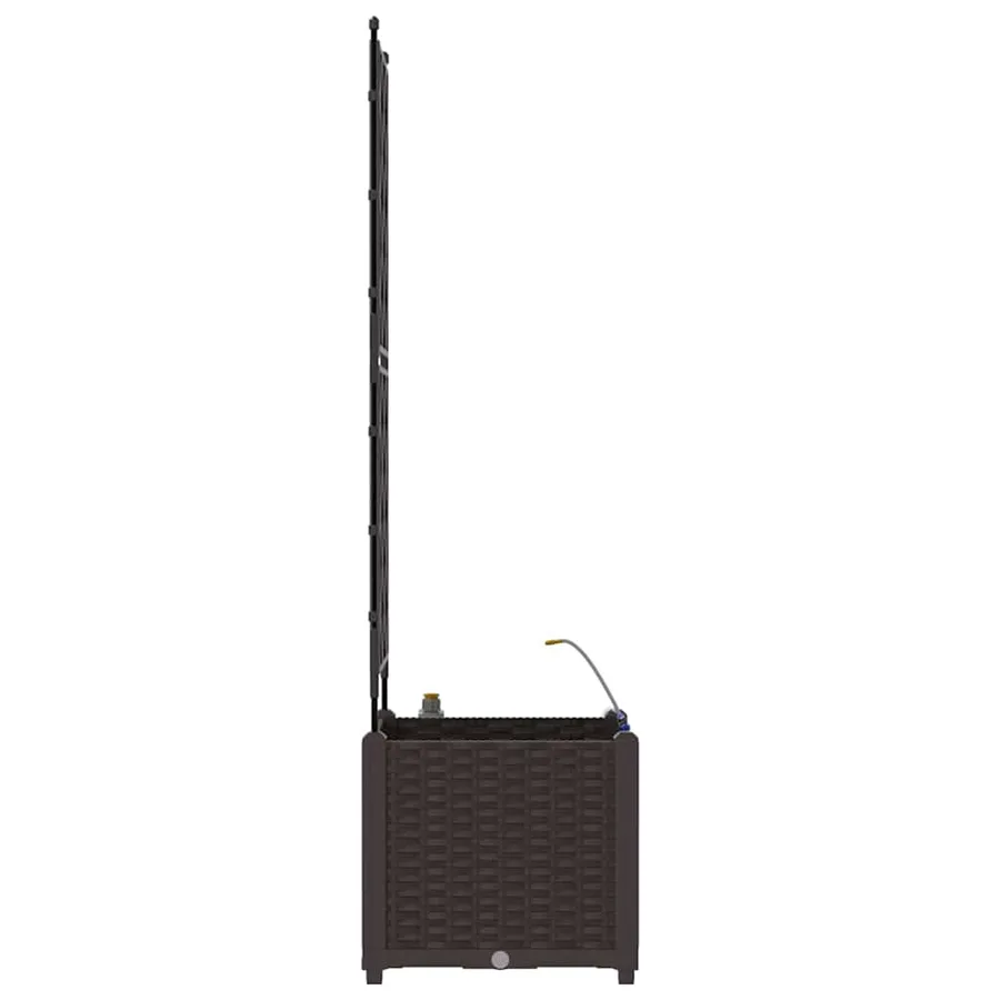 Cache-pot de jardin Marron 40 x 40 x 142 cm PP - 7