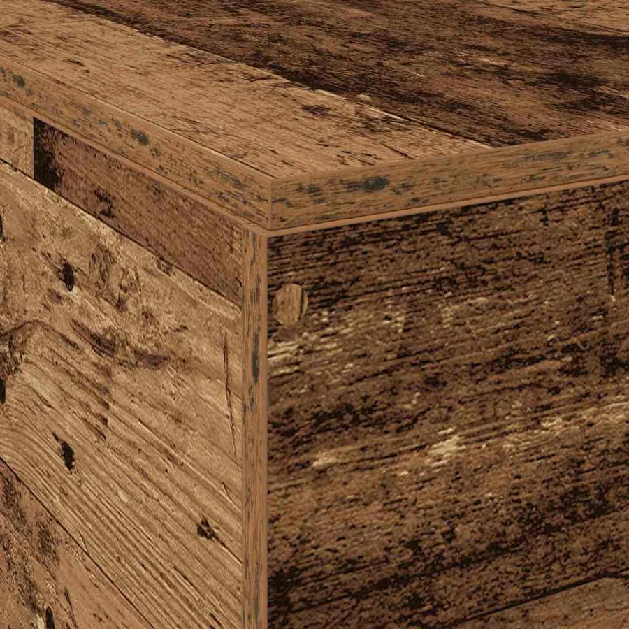 Cadre de lit avec rangement Bois Ancien 120 x 200 cm - 12