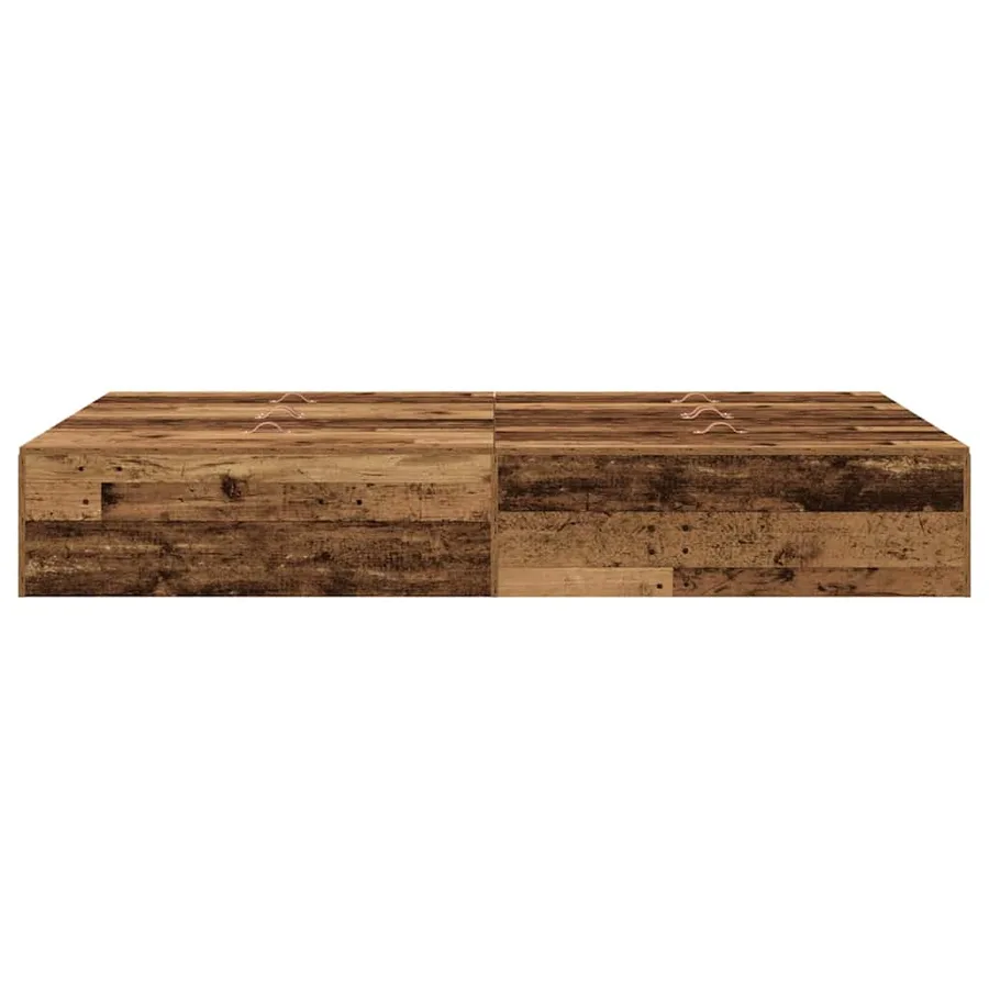 Cadre de lit avec rangement Bois Ancien 120 x 200 cm - 7