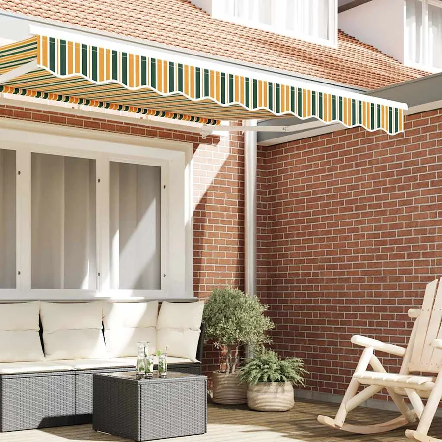 Remplacement de lambrequin Vert et jaune 3 m Polyester - 3