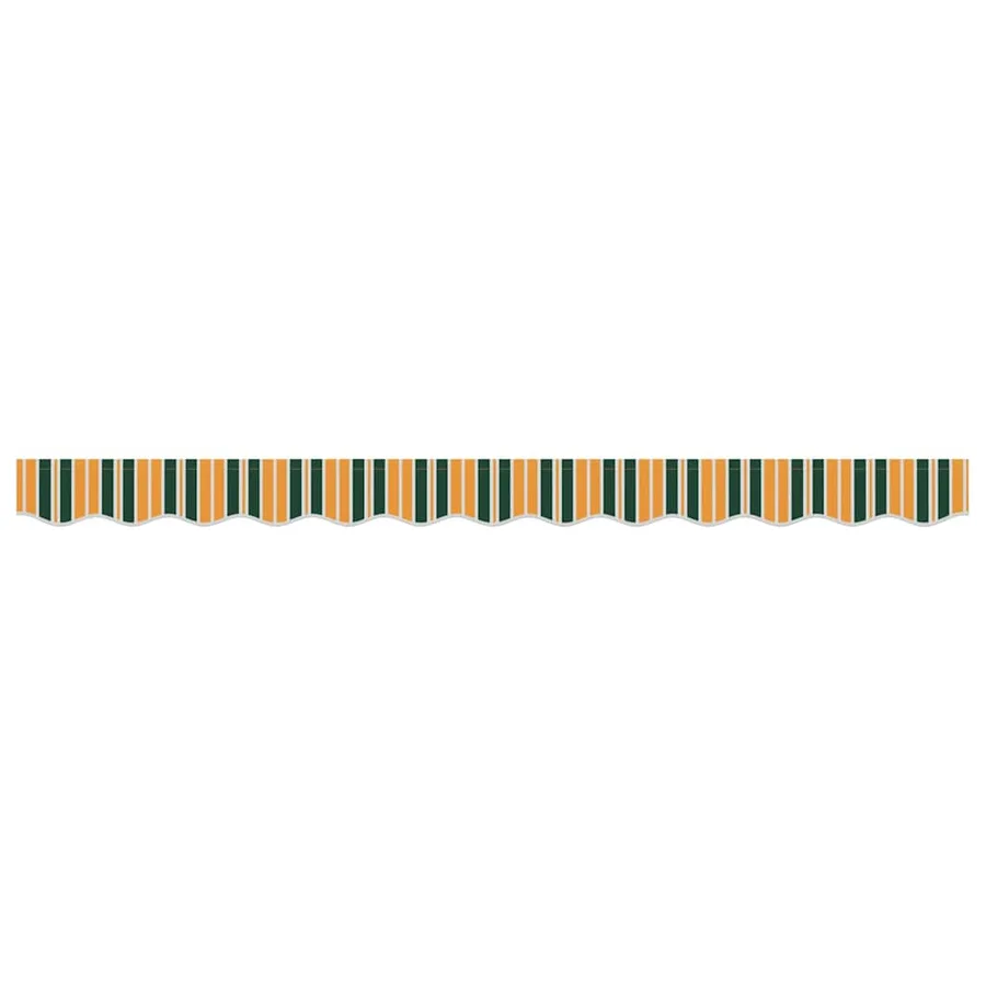 Remplacement de lambrequin Vert et jaune 3 m Polyester - 4