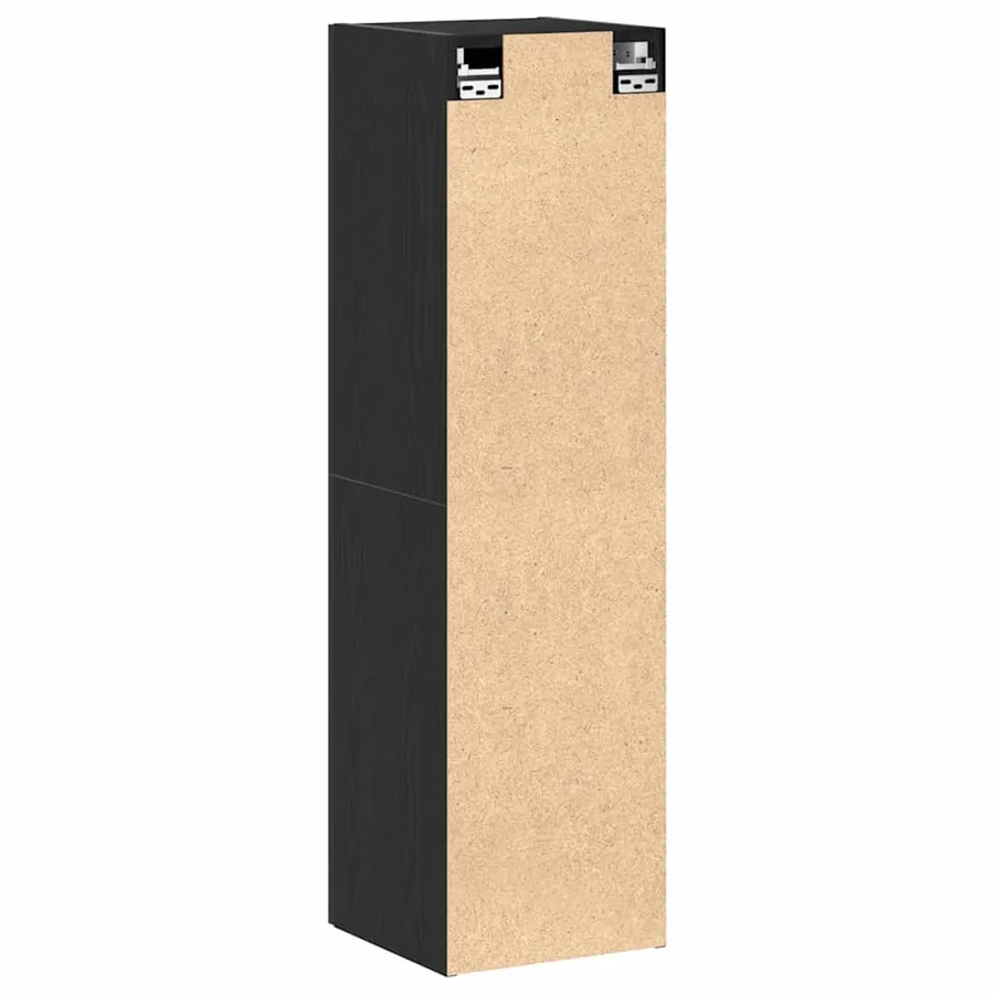 Meuble TV mural Chêne noir 30,5 x 30 x 110 cm Bois d'ingénierie - 6